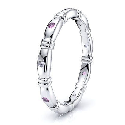 Diamond and Pink Sapphire