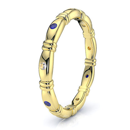 Yellow Diamond and Blue Sapphire