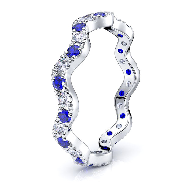 Diamond and Blue Sapphire