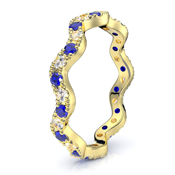 Yellow Diamond and Blue Sapphire