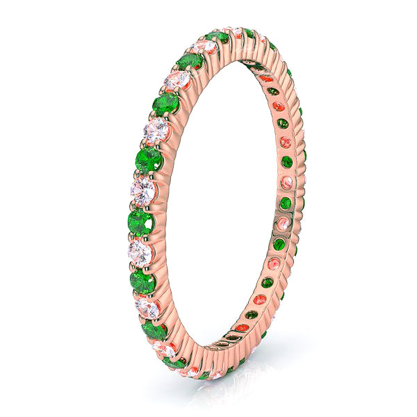 Rose Diamond and Emerald