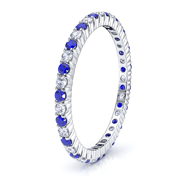 Diamond and Blue Sapphire