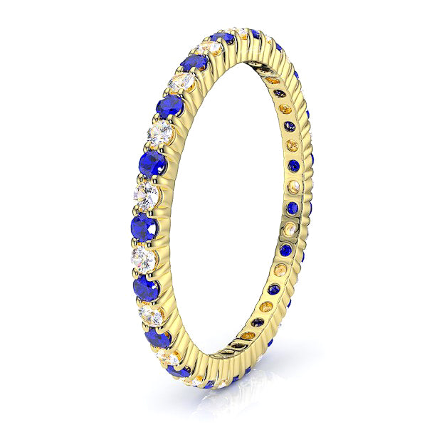 Yellow Diamond and Blue Sapphire