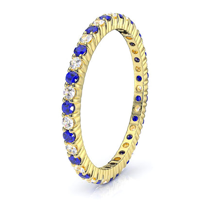 Yellow Diamond and Blue Sapphire