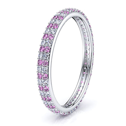 Diamond and Pink Sapphire