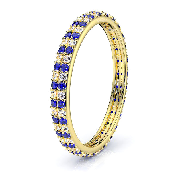 Yellow Diamond and Blue Sapphire