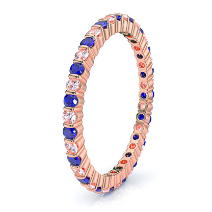 Rose Diamond and Blue Sapphire