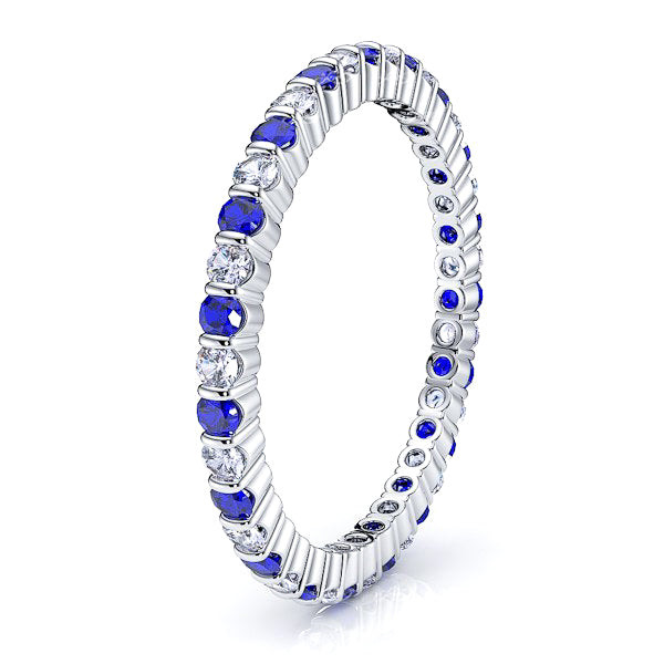 Diamond and Blue Sapphire