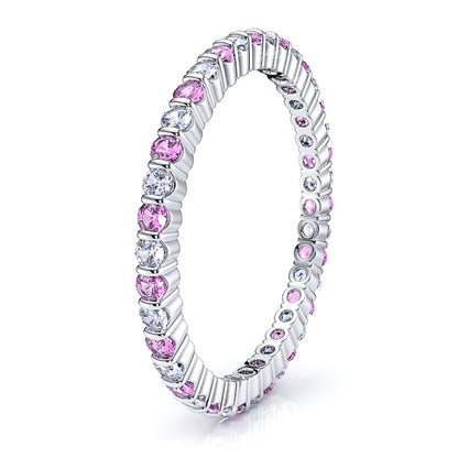 Diamond and Pink Sapphire