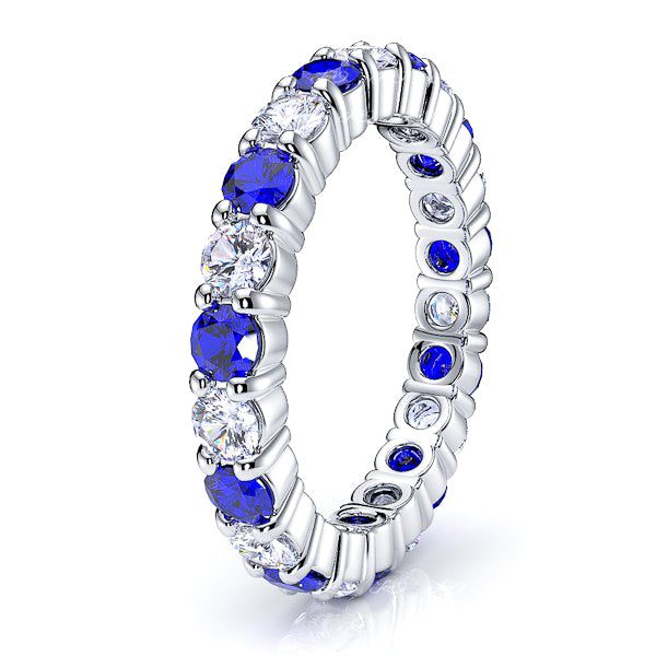 Diamond and Blue Sapphire