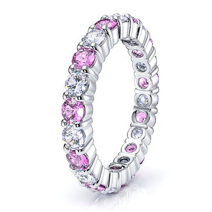 Diamond and Pink Sapphire