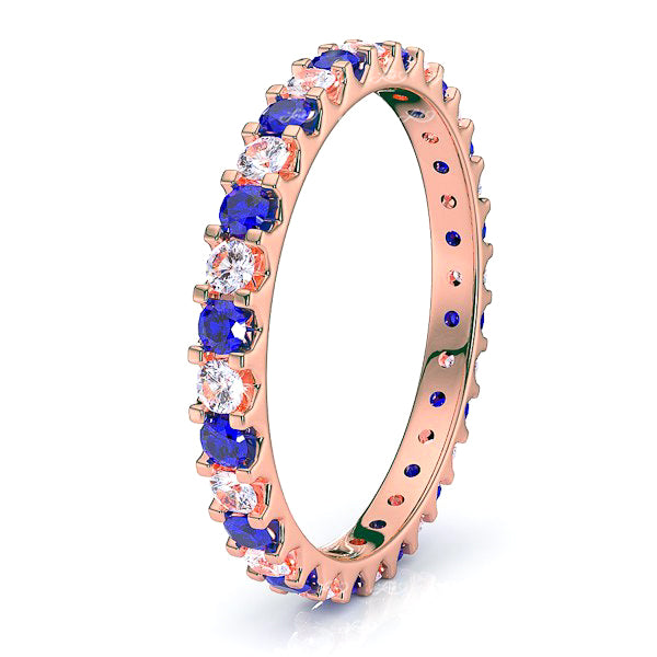 Rose Diamond and Blue Sapphire