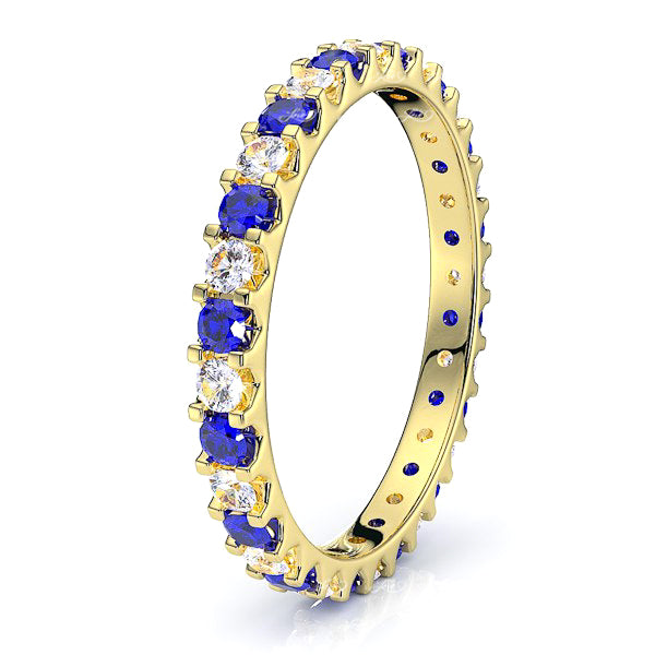 Yellow Diamond and Blue Sapphire