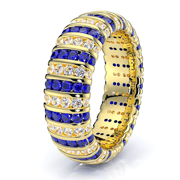 Yellow Diamond and Blue Sapphire
