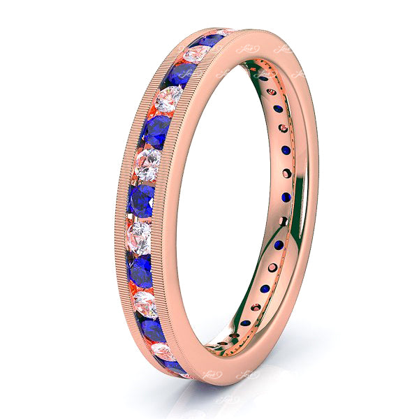 Rose Diamond and Blue Sapphire