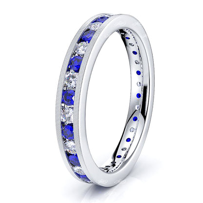 White Diamond and Blue Sapphire