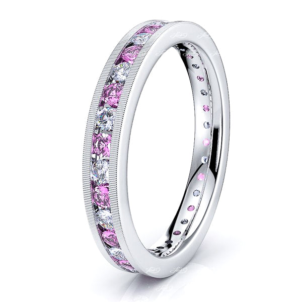 Diamond and Pink Sapphire