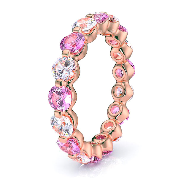 Rose Diamond and Pink Sapphire