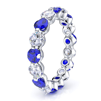 White Diamond and Blue Sapphire