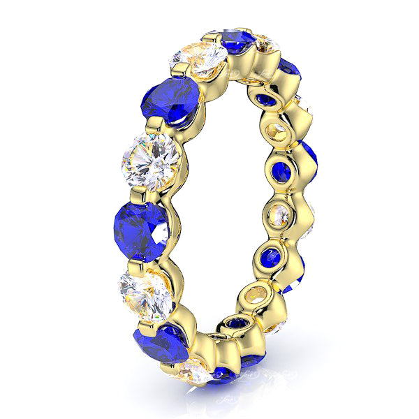 Yellow Diamond and Blue Sapphire