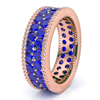 Rose Diamond and Blue Sapphire