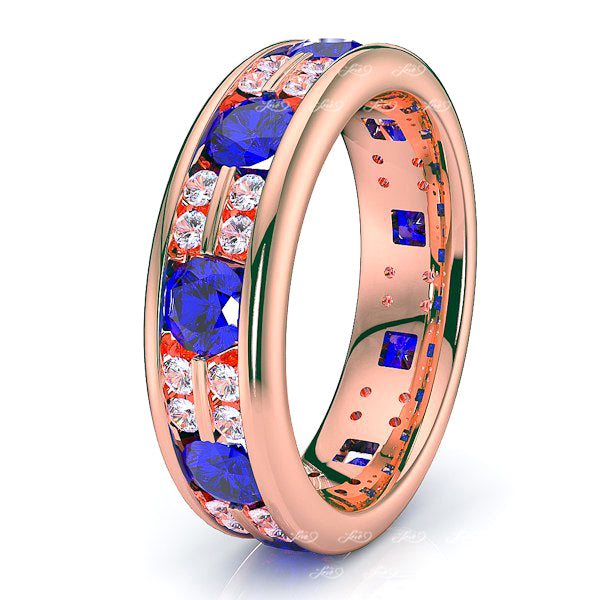 Rose Diamond and Blue Sapphire