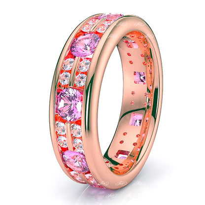 Rose Diamond and Pink Sapphire