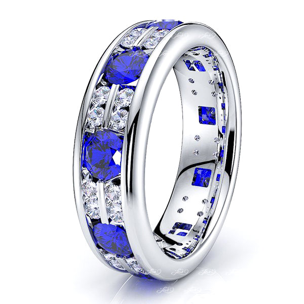 Diamond and Blue Sapphire