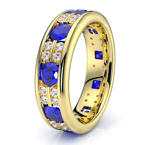 Yellow Diamond and Blue Sapphire