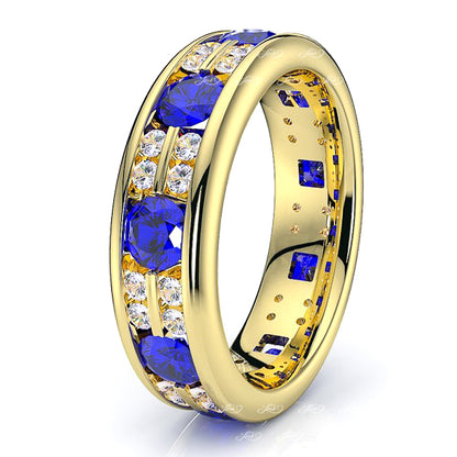 Yellow Diamond and Blue Sapphire