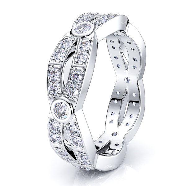 Hestia Diamond Women Eternity Wedding Band