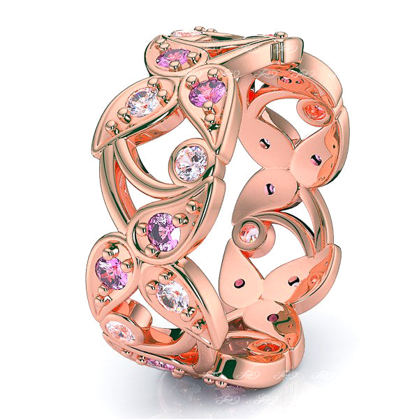 Rose Diamond and Pink Sapphire