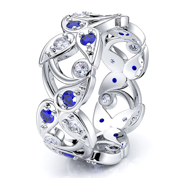 Diamond and Blue Sapphire
