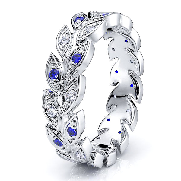White Diamond and Blue Sapphire