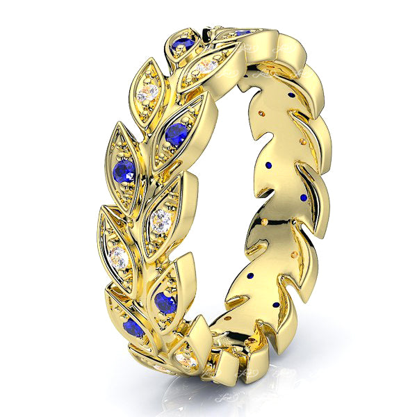 Yellow Diamond and Blue Sapphire