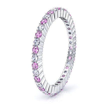 Diamond and Pink Sapphire