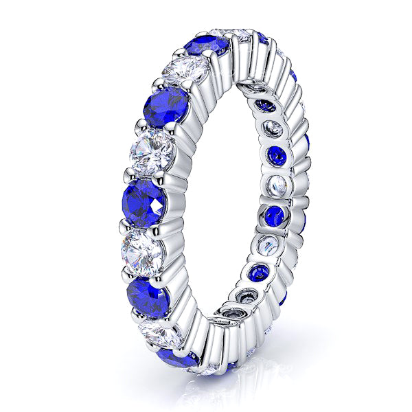 Diamond and Blue Sapphire