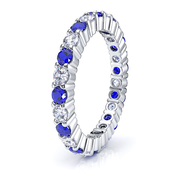 White Diamond and Blue Sapphire