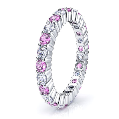 Diamond and Pink Sapphire