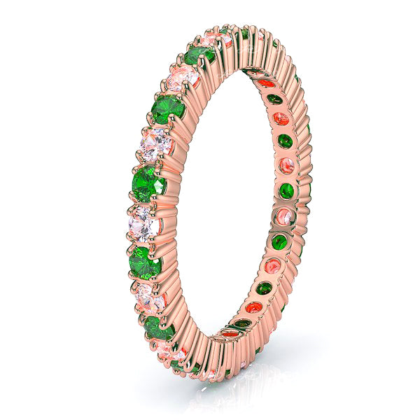 Rose Diamond and Emerald