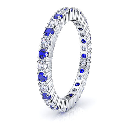 Diamond and Blue Sapphire
