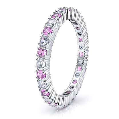 Diamond and Pink Sapphire