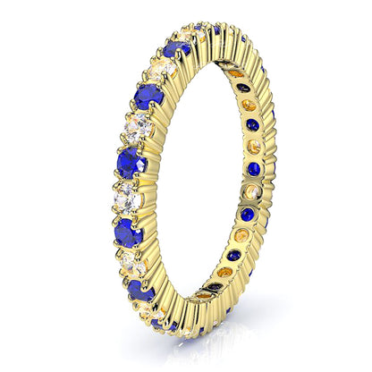 Yellow Diamond and Blue Sapphire