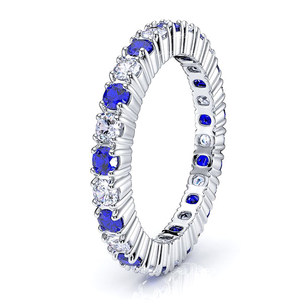 Diamond and Blue Sapphire
