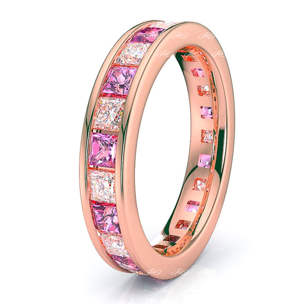 Rose Diamond and Pink Sapphire