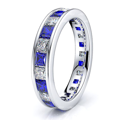 White Diamond and Blue Sapphire