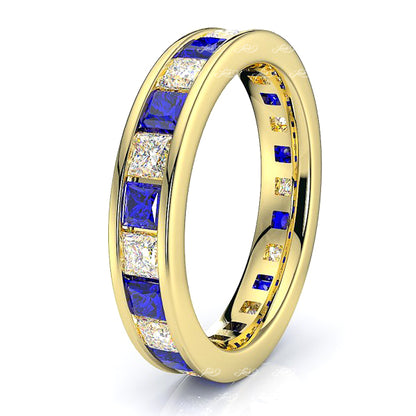 Yellow Diamond and Blue Sapphire