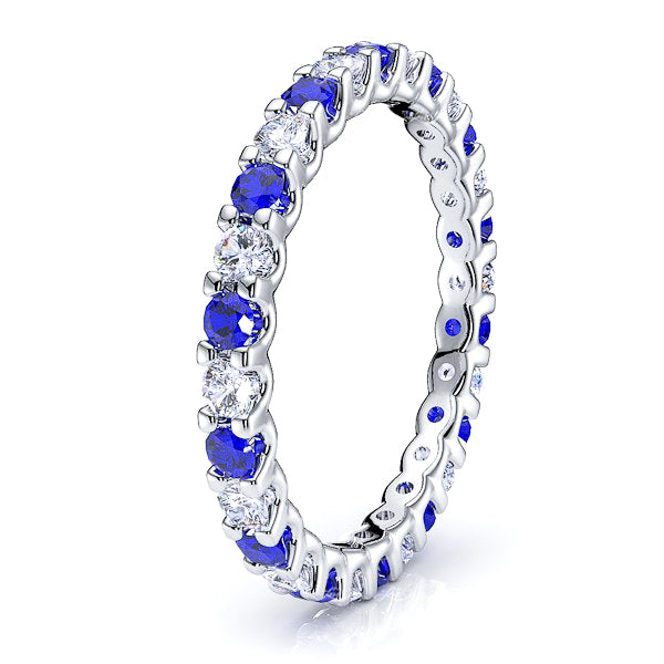 White Diamond and Blue Sapphire