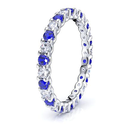 White Diamond and Blue Sapphire
