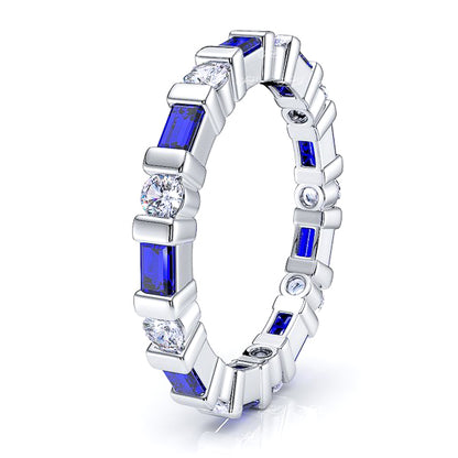 Diamond and Blue Sapphire
